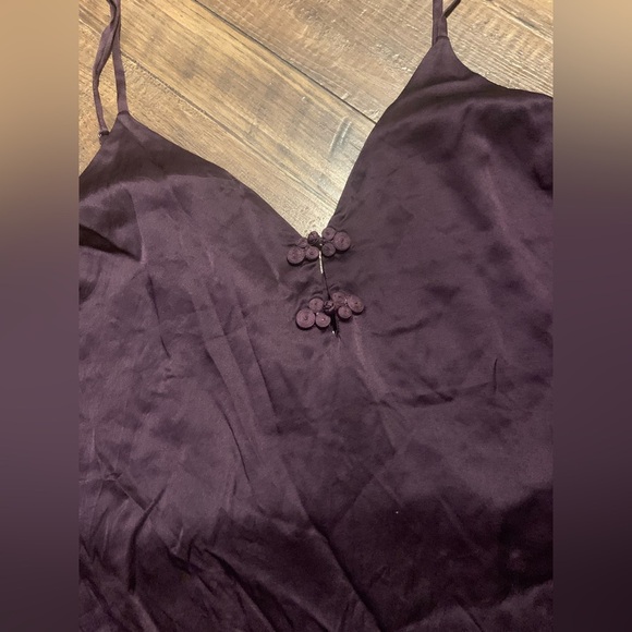 Reformation purple silk rosette slip dress / top L $158 
Classic fall designer - Picture 3 of 7